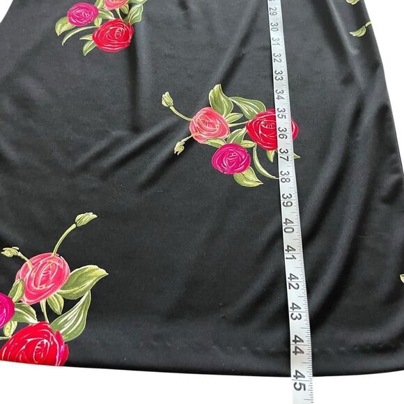 Vintage 90’s Nicole Miller For Lord & Taylor Dark Floral Dress - Picture 7 of 8